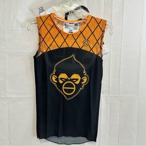 Verge Sport Mens Sleeveless Base Layer with Sally Chimp Size Med